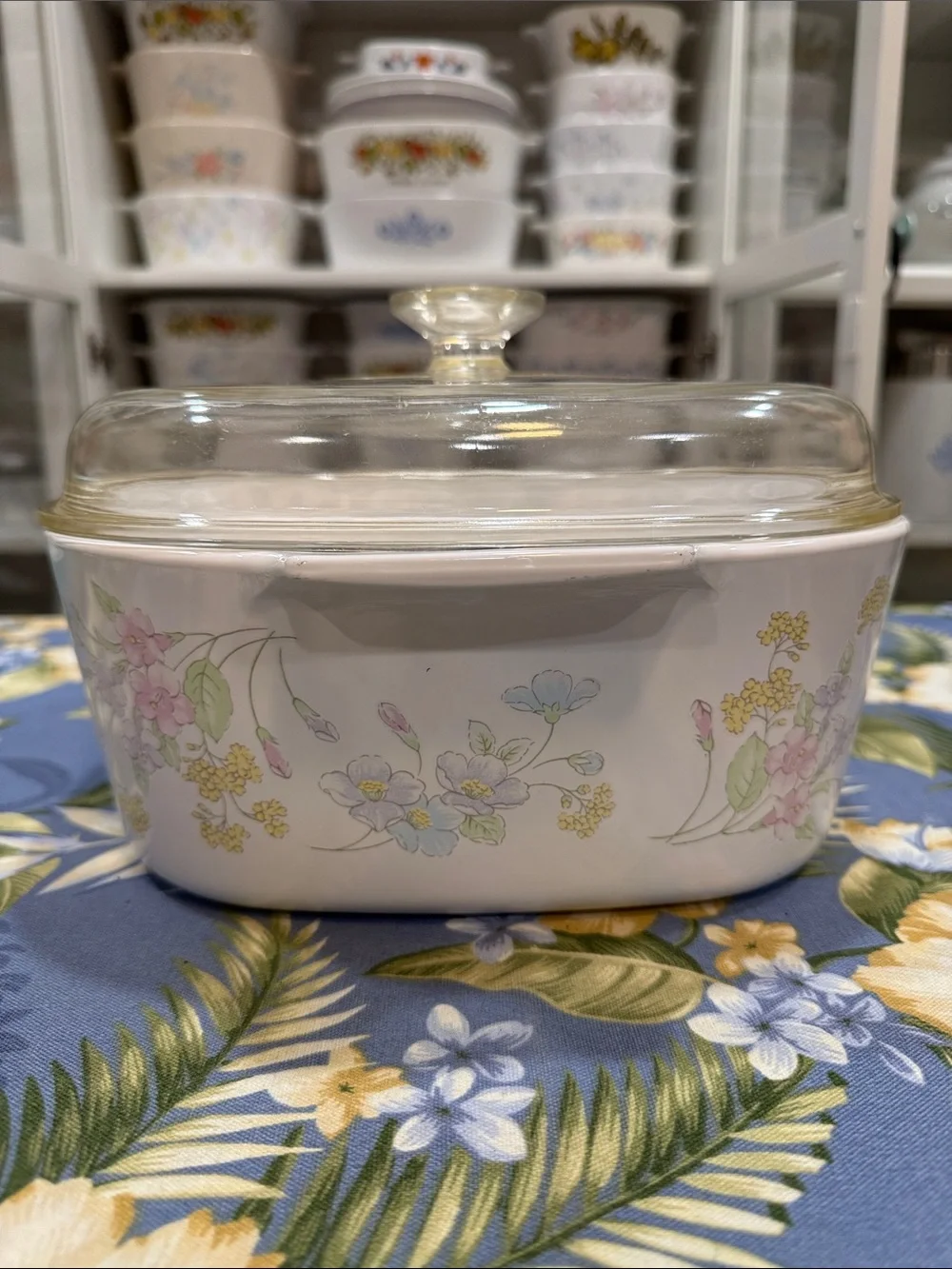 Corningware floral bouquet